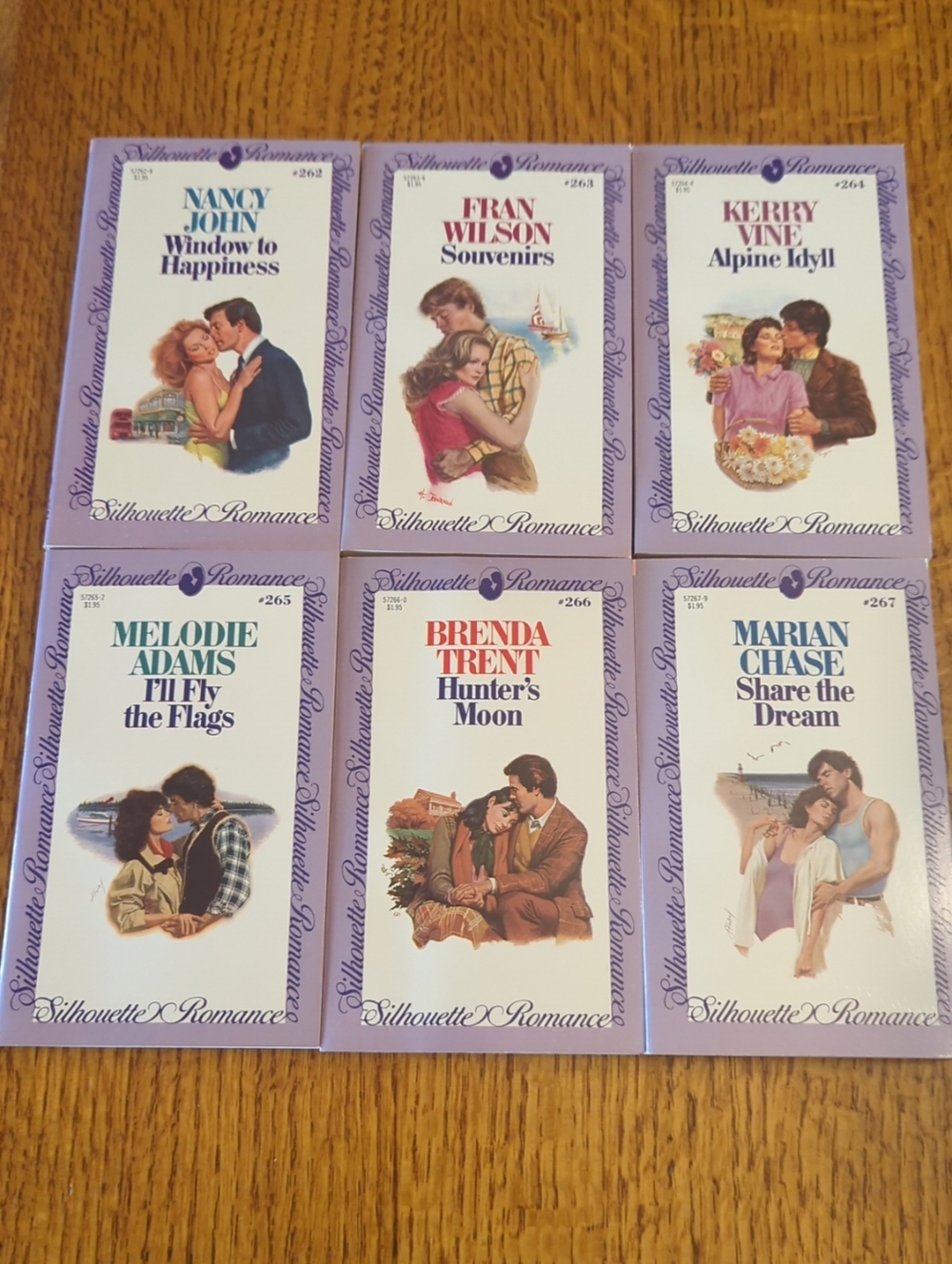 Lot Of 6 │Vintage Silhouette Romance Paperback Books │Volumes 262-267
